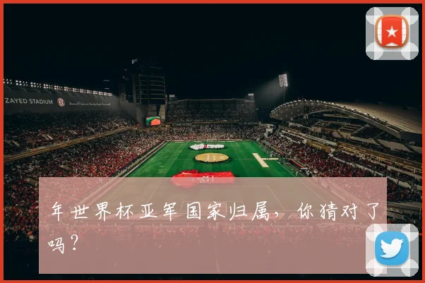 年世界杯亚军国家归属，你猜对了吗？